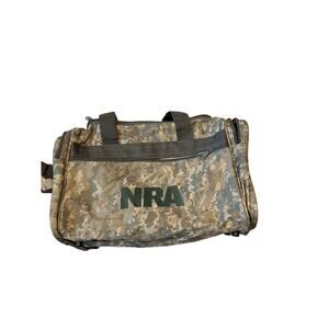 NRA Heavy Canvas Camo Duffel 18"x12"x10"